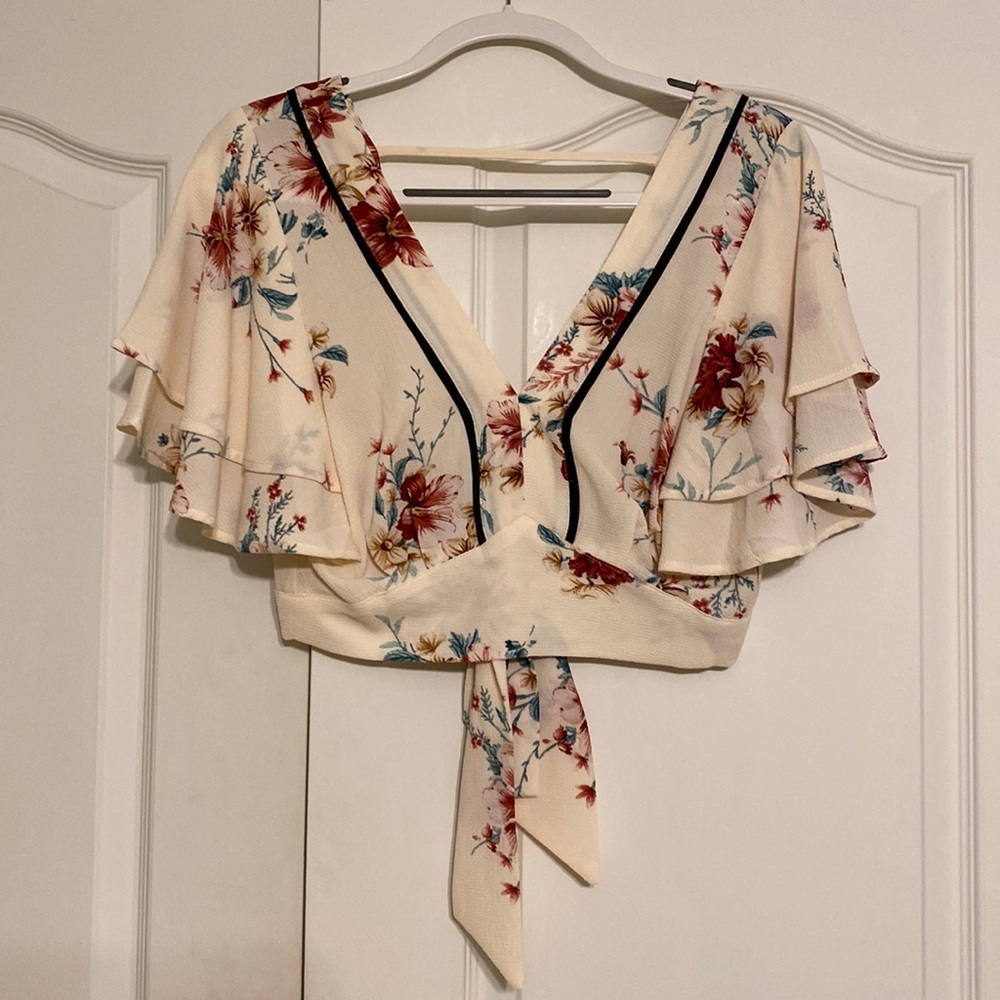 Floral crop top